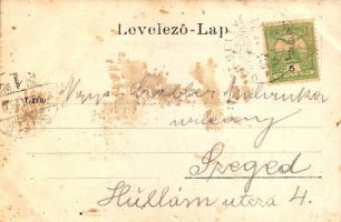 1905 Vágsellye, Schelle, Sala nad Váhom; korcsolyázás télen, vonós gyerek zenekar / winter sport, ic...