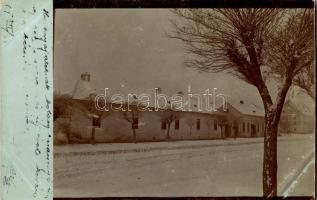 1904 Vágsellye, Schelle, Sala nad Váhom; utca télen / street in winter. photo (EK)