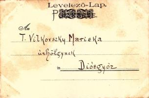 1900 Paris, Le Figaro francia napilap reklámja / French newspaper advertisement art postcard. Lith. ...