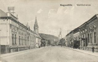 Nagyszőlős Werbőczi street with commercial bank (EB)