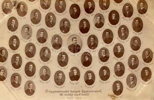 1904 Budapest V. A Kegyestanítórendiek főgimnáziumának VIII. osztályt végzett tanulói 1902-1903 (Dr. Prónai Antal tanár). photo (EB)