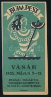 Budapesti Nemzetközi Vásár 1935. Május 3-13. számolócédula.