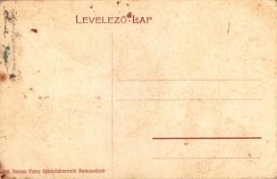 Herkulesfürdő, Baile Herculane; Herkules szobor és Ferenc udvar. Deixner Fanny kiadása 760. / monume...