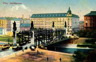 1913 Wien, Vienna, Bécs; Augartenbrücke / bridge (EK)