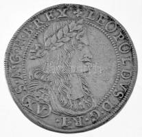 Ausztria 1665S-H 15kr Ag "I. Lipót" Graz (5,67g) T:AU,XF forrasztásnyom? / Austria 1665S-H 15 Kreuzer "Leopold I" Graz (5,67g) C:AU,XF soldernig mark? Krause KM#1186