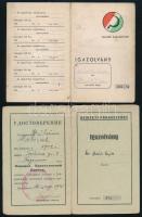 1945-1946 Nemzeti Parasztpárt igazolványai Matits Lajos (1902-1972) a Kékes-Szálló magaslati gyógyin...