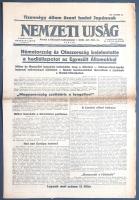 [II. Világháború] Nemzeti Ujság. 1941. december 12. (Napilap, XXIII. évfolyam, 283. szám) "Tize...