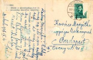 1936 Miskolc, strandfürdő a személypályaudvar és villamostelep közvetlen közelében. László Ervin kia...