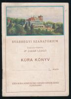 cca 1930-1940 Svábhegyi Szanatórium kitöltetlen kúra könyve. Bp., Engel Imre-ny., 13 p.