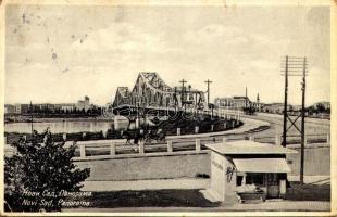 Újvidék, Novi Sad; Panorama / híd / bridge (EK)