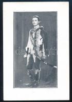 1935 Habsburg Ottó trónörököst ábrázoló választási emléklap dr. Grieger Miklós royalista képviselő kiadásában 8x13 cm