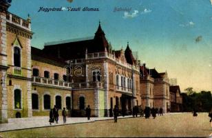 1917 Nagyvárad, Oradea; vasútállomás / railway station (EB)