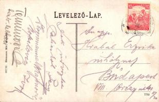 1917 Palicsfürdő, Palic; korzó. Heumann Mór kiadása / corso