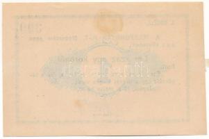 Budapest 1919. "Telefongyár R.T. főpénztára" bón 1K-ról, I. sorozat T:AU kétoldalt falcnyo...