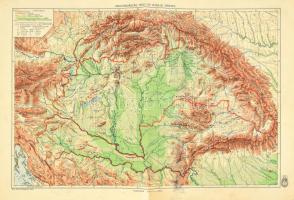 1942 Nagy-Magyarország politikai térképe / hegy- és vízrajzi térképe, kétoldalas, 1 : 2.500.000, M. kir. Honvéd Térképészeti Intézet, kissé koszos, 29x43 cm