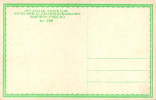 6. Juli 1915. 4. Baon. des Inf.-Rgts. Nr. 53. im Kampfe am Krn. Offizielle Karte für Rotes Kreuz, Kr...