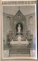 Budapest XIX. Kispest, Jézus Szíve templom emlékalbuma - nem képeslapos füzet 10 képpel, belsők