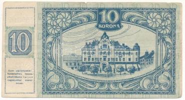 Szombathely 1919. július 15. 10K "Vasmegyei direktórium" szükségpénze, "Szombathelyi ...