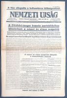 [II. Világháború] Nemzeti Ujság. 1942. november 12. (Napilap, XXIV. évfolyam, 256. szám) "A Ház...