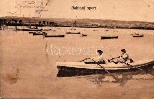 1926 Balaton, sport, evezős hölgyek (EK)