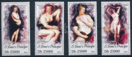 Festmények sor kisívből, Paintings set from minisheet