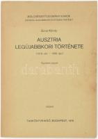 Girus Károly: Ausztria legújabbkori története. (1918. okt. - 1966 ápr.) Kézirat. Bp., 1975, Tankönyvkiadó, papírkötés. Aláhúzásokkal.