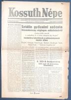[II. Világháború] Kossuth Népe. 1945. május 12. (Napilap, I. évfolyam, 11. szám) "Sztálin győze...