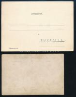 cca 1930 Országos Gyermekvédő Liga meghívója + csoportkép vöröskeresztes karszalagot viselő gyerekek...