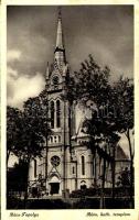 1942 Topolya, Bácstopolya, Backa Topola; Római katolikus templom. Hajtmann István kiadása / church (Rb)