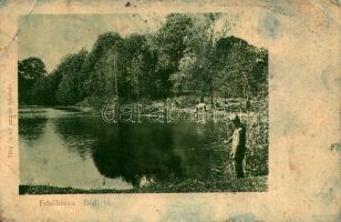 Felsőbánya, Baia Sprie; Bódi tó. Szabó Károly kiadása, Túry József amatőr felvétele / Lacul Pinthea / lake (fl)