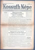 [II. Világháború] Kossuth Népe. 1945. október 3. (Napilap, I. évfolyam, 128. szám) "Magyarorszá...