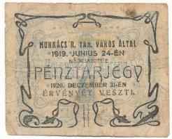 Munkács 1919. 2K "Munkács Város Pénztára" pénztárjegy "23925" T:VG Adamo MUN-2.2