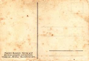 Gyulafehérvár, Alba Iulia; Majláth Gusztáv Károly gróf, erdélyi püspök 25 éves püspöki jubileumára k...