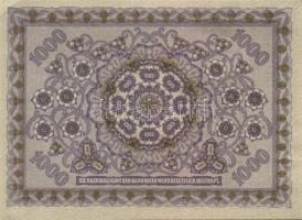 Ausztria / Osztrák-Magyar Bank 1922. 1000K (2x) egymás utáni sorszámokkal T:I-