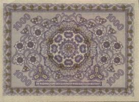Ausztria / Osztrák-Magyar Bank 1922. 1000K (2x) egymás utáni sorszámokkal T:I-