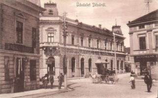 Déva Hotel Central with the shop of Adolf Breier and Schumann