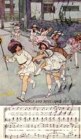 Girls and boys come out to play. English Nursery Rhymes Series No. 44. - music sheet s: Dorothy M. Wheeler (EB)