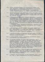 1989 Független Kisgazda-, Földmunkás és Polgári Párt (FKgP) ideiglenes programja, 3 oldal, gépirat n...