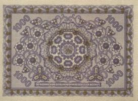 Ausztria / Osztrák-Magyar Bank 1922. 1000K (2x) egymás utáni sorszámokkal T:I