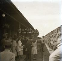 cca 1941 10 db II. világháborús mozgalmas katonai fotó negatív. 9x6 cm