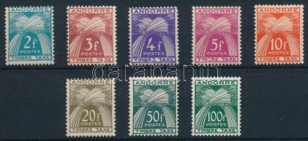 Andorra francia posta 1946 Portó Mi 34-41 (Mi EUR 199,5) (ráncok / creases)