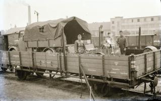 cca 1941 10 db II. világháborús mozgalmas katonai fotó negatív. 9x6 cmn