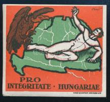 cca 1920 -1930 Bíró Mihály (1886-1948): &quot;Pro Integritate Hungariae&quot;, Bp., Radó-ny., 7x8 cm