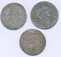 Lengyel Királyság 1667TLB 6gr Ag "János Kázmér" Bydgoszcz (3x) (~3,30g) T:F patina Poland ...