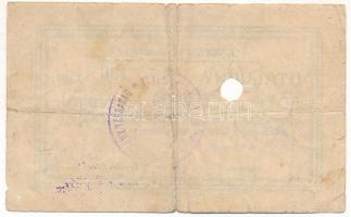 Lábatlan 1919. 50K "Lábatlani Cementgyár" utalvány, hátoldalon bélyegzés, lyukasztással ér...