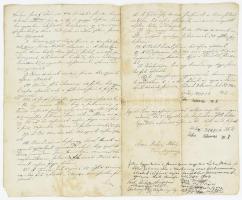 1843 Szentes osztályos egyezség donáti földek vonatkozásában is, Dobosy Mihály város kapitány aláírá...