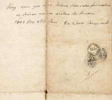 1843 Szentes osztályos egyezség donáti földek vonatkozásában is, Dobosy Mihály város kapitány aláírá...