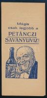 &quot;Mégis csak a legjobb a Petánczi Savanyuviz!&quot; számolócédula