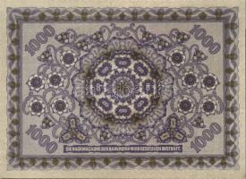 Ausztria / Osztrák-Magyar Bank 1922. 1000K (4x) egymás utáni sorszámokkal T:I-