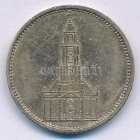 Német Harmadik Birodalom 1934E 5M Ag "Garnisonkirche" T:XF patina German Third Reich 1934E 5 Reichsmark Ag "Garnisonkirche" C:XF patina Krause KM#83